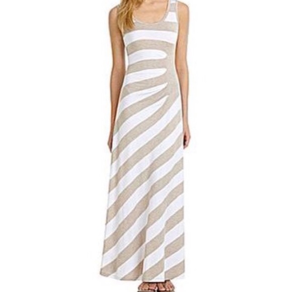 calvin klein white maxi dress